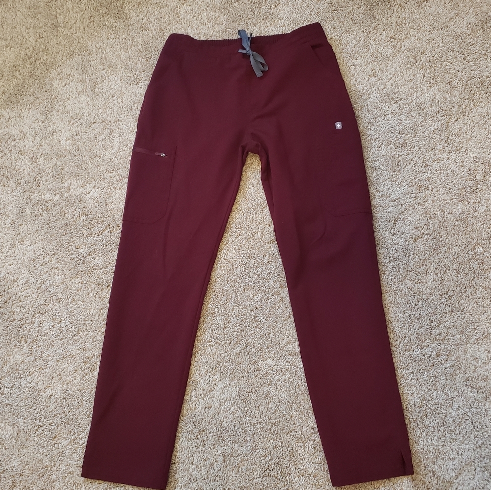 FIGS Yola Skinny Scrub Pant Size: Small Color: Burgundy